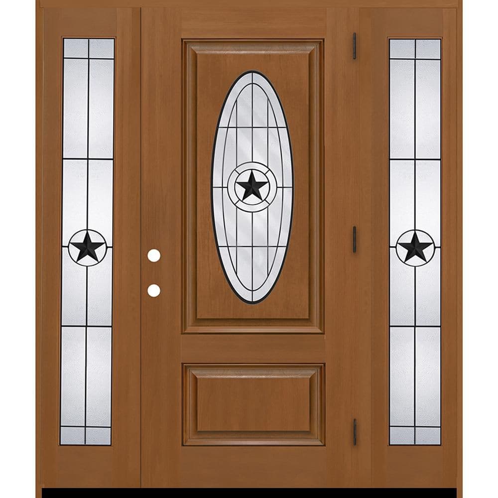 Regency 64 in.x 80 in. 3/4L Oval Alamo Glass LHOS AutmWh Mahogany Fiberglass Prehung Front Door w/12 in.-Full SLs 4-9/16 price history on PriceWatchPro