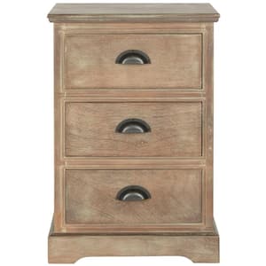 Griffin Light Brown Storage Side Table