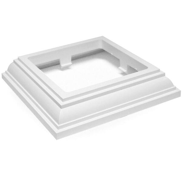 Veranda 4 in. x 4 in. Vinyl White New England Base Trim