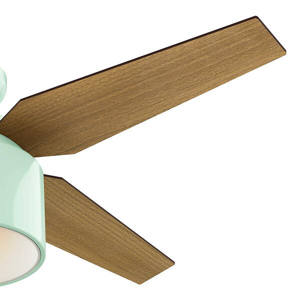 LED Low Profile Indoor Mint Ceiling Fan 