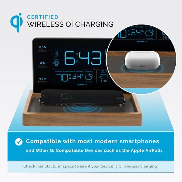AcuRite Digital Weather Station with Wireless Outdoor Sensor and Qi  Charging Pad