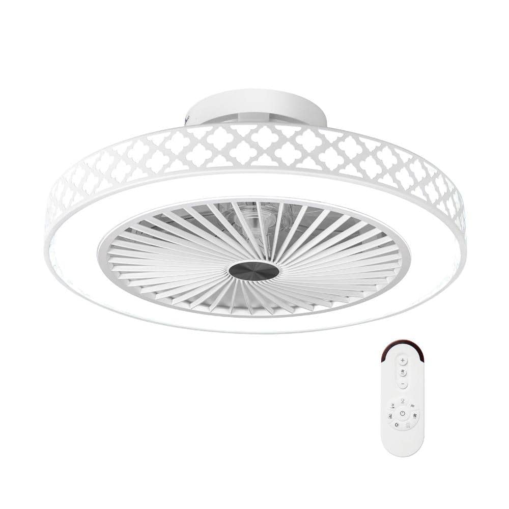 "White 19"" x 7.5"" Ceiling Fan with LED & Remote, Reversible 6-Speed" price history on PriceWatchPro