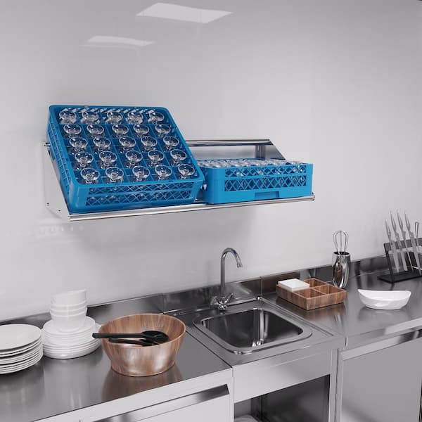 Tubular Dish Rack Shelf Tube Shelf Stainless 800x300mm (each