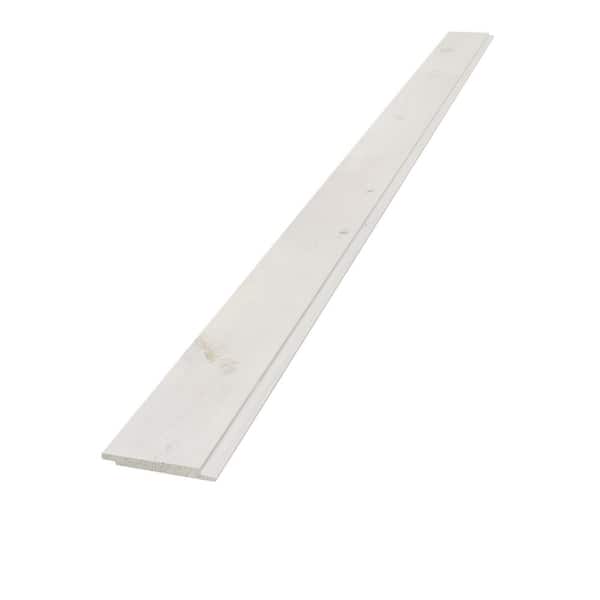 Edge 1 in. x 6 in. x 12 ft. Spruce Prefinished Whitewash Shiplap