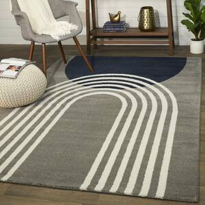 Gateway Taupe 8 ft. x 10 ft. Modern Arch Area Rug