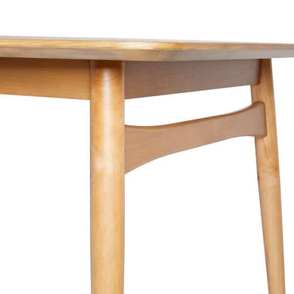 Walker Edison Furniture Company Mid-Century English Ash Wood 59 in