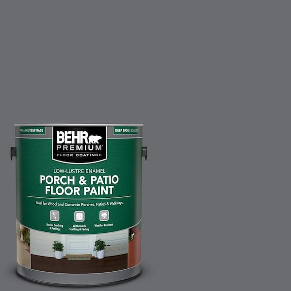 1 gal. #PPF-49 Platinum Gray Low-Lustre Enamel Interior/Exterior Porch and Patio Floor Paint
