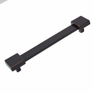 5 in. Center-to-Center Oil Rubbed Bronze Square-Edged Wide Cabinet Pull (10-Pack)