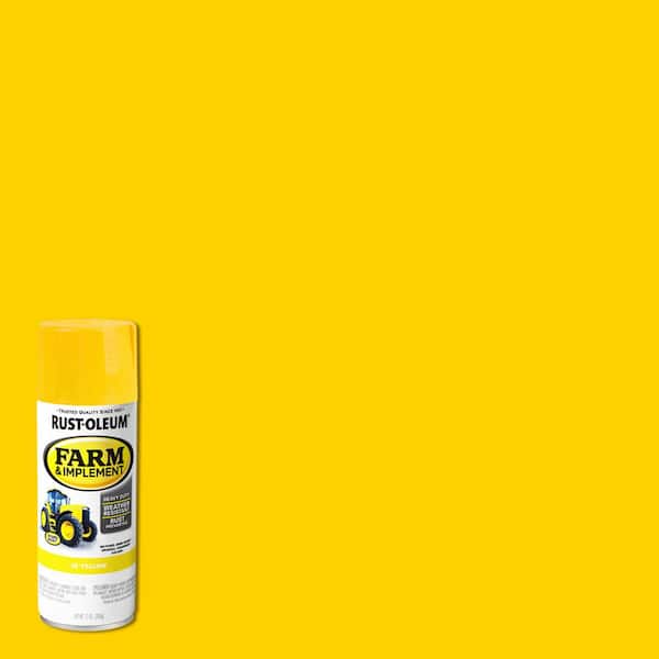 Rust-Oleum 12 oz. Farm & Implement J.D. Yellow Gloss Enamel Spray Paint (6-Pack)