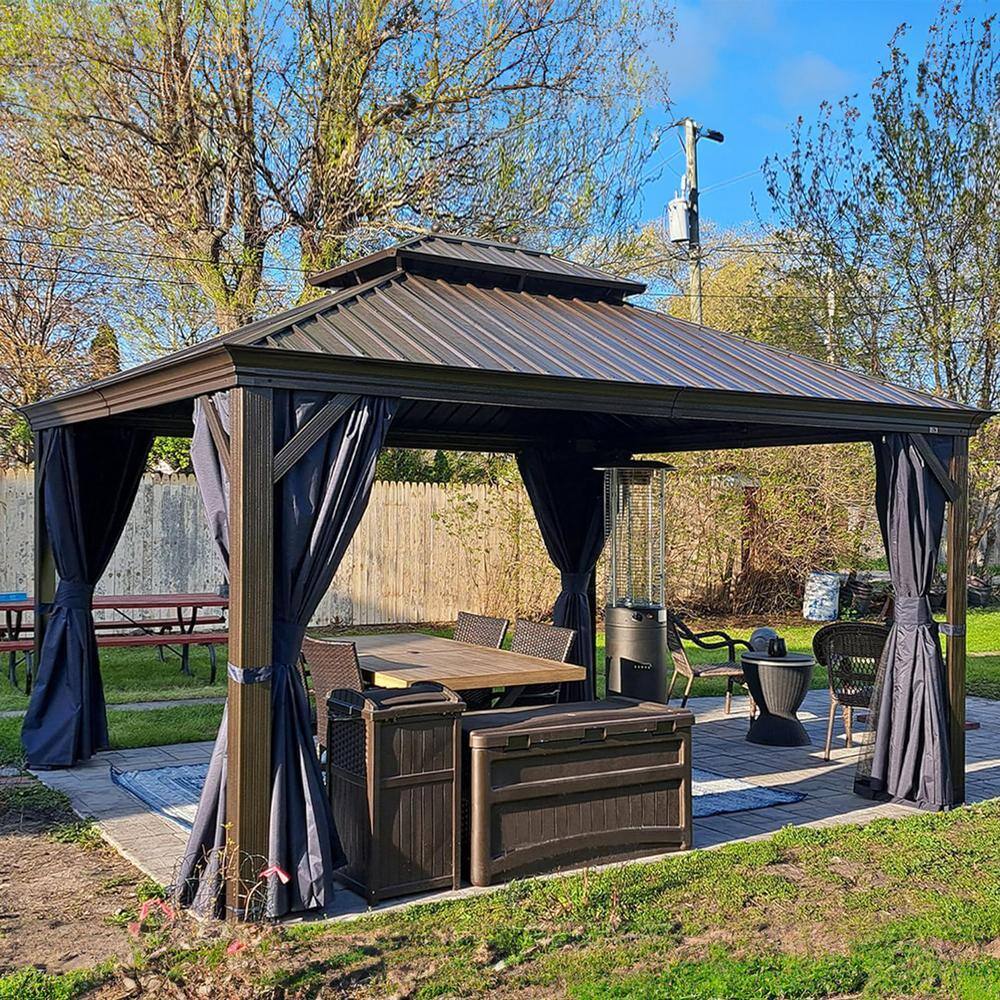 Reviews for PURPLE LEAF 10 ft. x 12 ft. Patio Outdoor Gazebo for