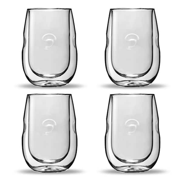 Ozeri Moderna Artisan Series Double Wall Insulated Wine and Beverage Glasses  (Set of 4) DW10W-4 - The Home Depot