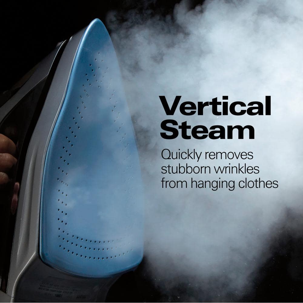 Hamilton Beach Gray Durathon Nonstick Soleplate Steam Iron