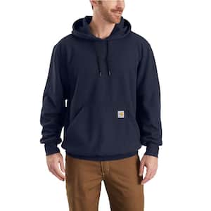 Men's Large Tall Dark Navy Modacrylic/Lyocell/Aramid Fleece FR HW Hooded Sweatshirt