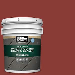 5 gal. #PPF-30 Deep Terra Cotta Solid Color Waterproofing Exterior Wood Stain and Sealer