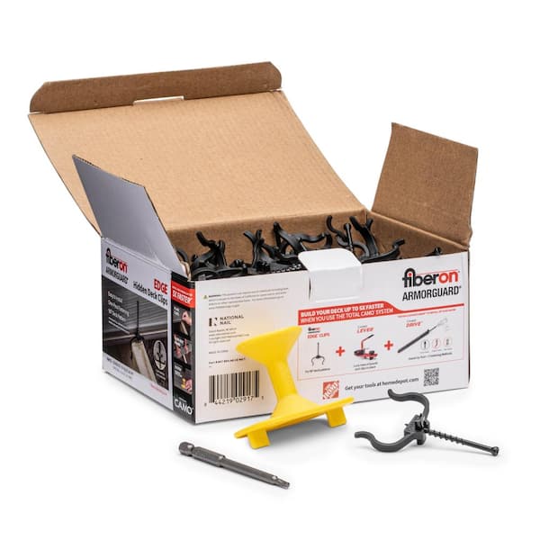 Fiberon EDGE Hidden Deck Clip (90 count) BKT BRD AG CE 90CT
