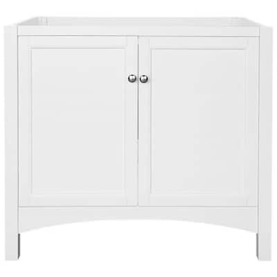 Haven 36 in. W Bath Vanity Cabinet Only in White
