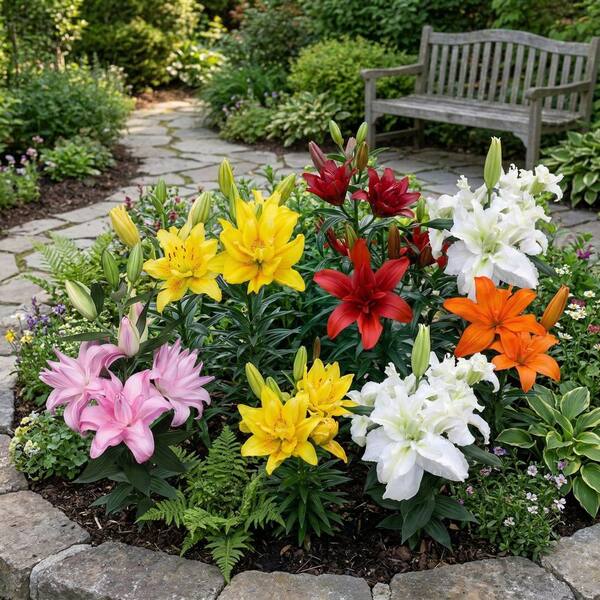 national PLANT NETWORK Lily Double Oriental Mixed Bulbs (5-Pack