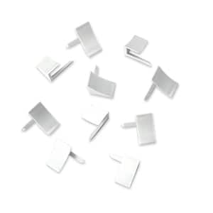 Molding Corner End Caps-D x. 25 in. W x. 25 in. L x. 5 in. ABS Plastic End Cap Pieces for Exposed Ends, White (10-Pack)