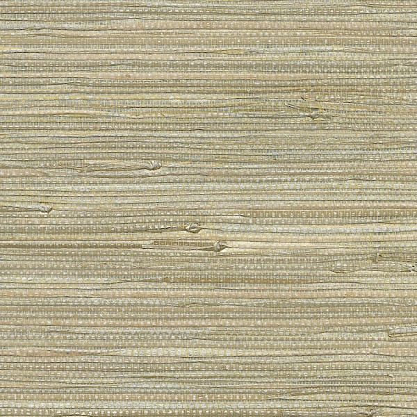 Iriga Platinum Grasscloth Peelable Roll (Covers 72 sq. ft.)
