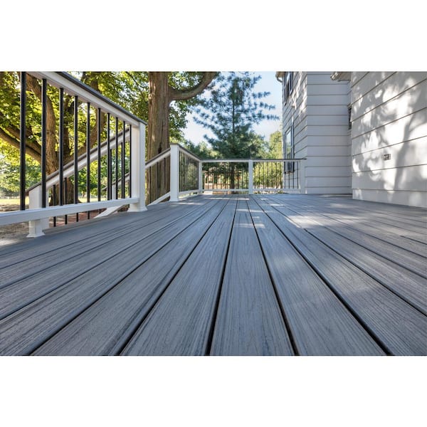 Trex Transcend 1 in. x 6 in. x 20 ft. Island Mist Grooved Edge