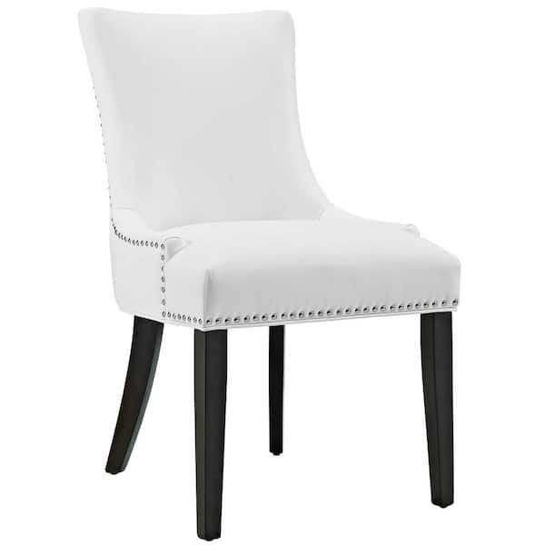 Marquis White Faux Leather Dining Chair