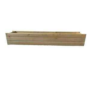 36 in. x 6.89 in. Rectangle Walnut Wood Garden Planter Boxes