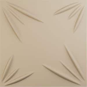 19-5/8"W x 19-5/8"H Inula EnduraWall Decorative 3D Wall Panel, Smokey Beige (12-Pack for 32.04 Sq.Ft.)