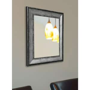 30 in. W x 30 in. H Round Black Frame Wall Mirror, Set of 2