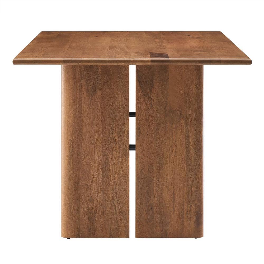 Amistad 60" Walnut Mango Wood Farmhouse Dining Table