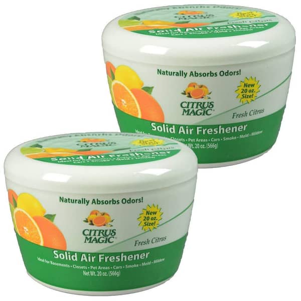 Citrus Magic 20 oz. Fresh Citrus Odor Absorbing Air Freshener (2-Pack)