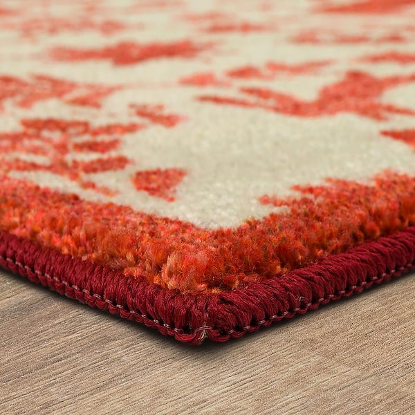 Mad Mats Molly 4' x 6' Indoor/Outdoor Area Rug in Red
