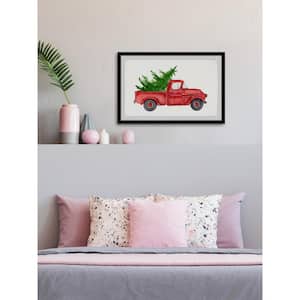 "Rustic Red Pine Truck" by Marmont Hill Framed Travel Art Print 30 in. x 45 in. .