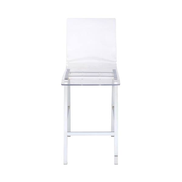 Acme Furniture Nadie Acrylic And Chrome, Acme Counter Height Bar Stools