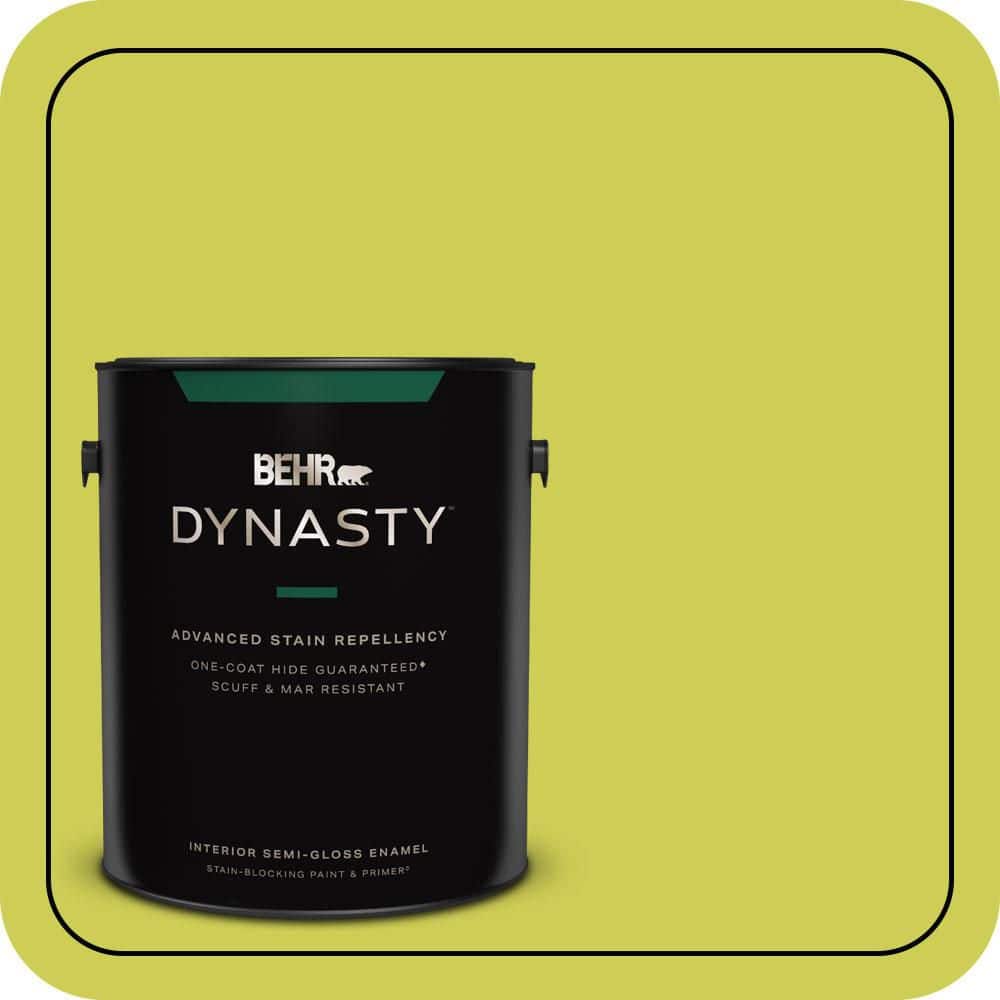 1 gal. #400B-5 Grape Green Semi-Gloss Enamel Interior Stain-Blocking Paint & Primer price history on PriceWatchPro