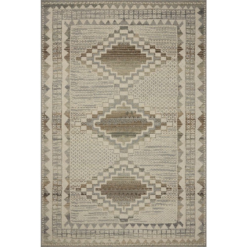 Saylor Ivory / Granite 2 ft. 3 in. x 7 ft. 7 in. Indoor/Outdoor Runner Rug price history on PriceWatchPro