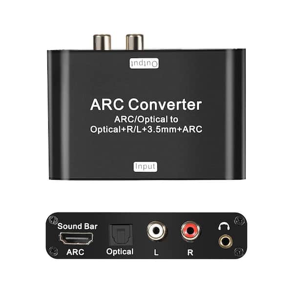HDMI ARC Audio Extractor Optical/SPDIF HDMI ARC to Optical/SPDIF HDMI ARC L/R 3. 5mm Jack Stereo for TV Audio Converter
