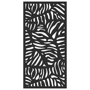Bahama 6 ft. x 3 ft. Charcoal Recycled Polymer Decorative Screen Panel, Wall Decor and Privacy Panel