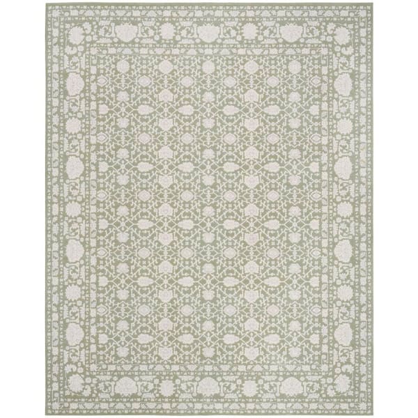 Grace Sage 5 ft. x 7 ft. Floral Traditional Area Rug