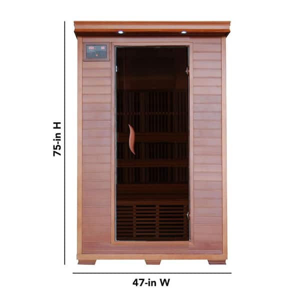 Maxxus Infracolor 2-Person Upgraded Far Infrared Sauna with 6 Dual