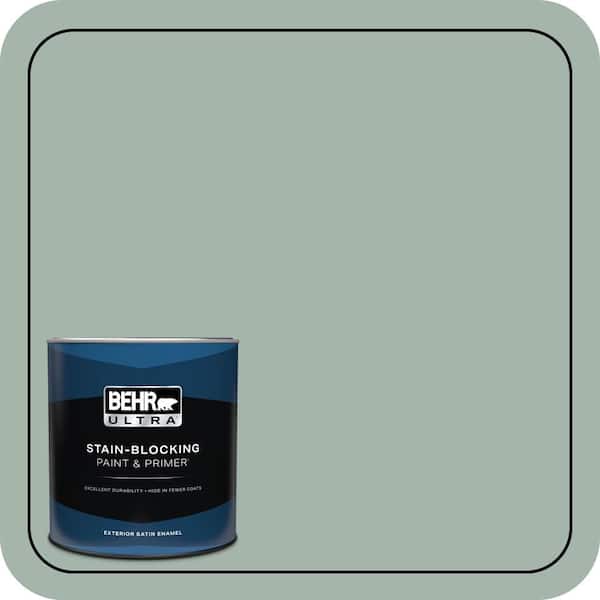 BEHR ULTRA 1 qt. #460E-3 Smokey Slate Satin Enamel Exterior Paint & Primer
