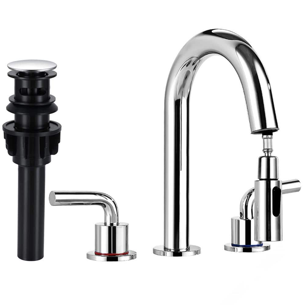 8 in. Widespread Bathroom Faucet 3 Hole with Pull Out Sprayer, Bathroom Sin