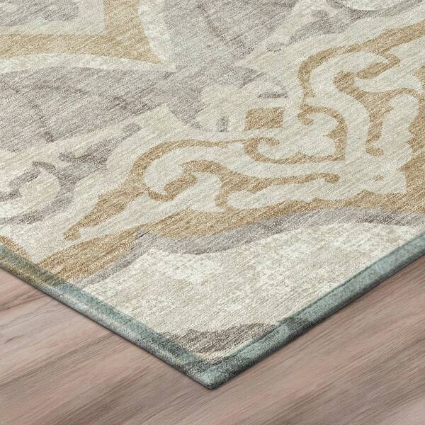 Chantille Machine Washable Indoor/Outdoor Abstract ACN3149 Ivory 2 ft. x 3 ft. Accent Rug