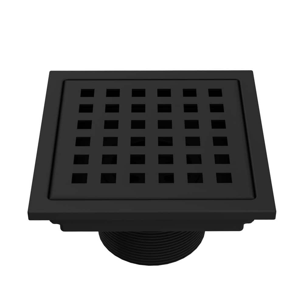 Elan 4 in. Square Shower Drain in Matte Black price history on PriceWatchPro