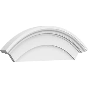 30-in W x 12-in H x 2-3/4-in P Arched Signature Urethane Pediment, Primed Tan