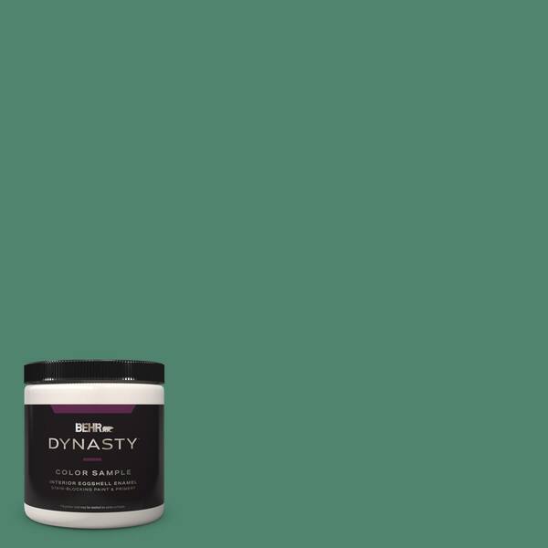 BEHR DYNASTY 8 oz. #480D-6 Billiard Room Eggshell Enamel Stain-Blocking Interior Paint & Primer Sample