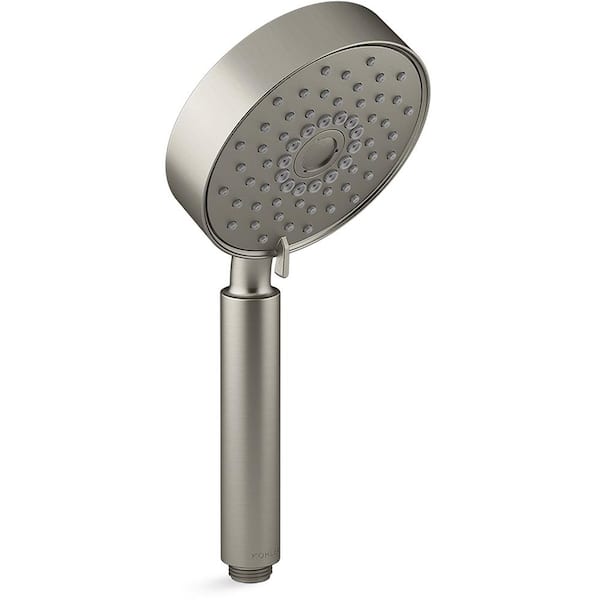 KOHLER Purist 3-Spray Patterns Wall Mount Round Handheld Shower Head 2.5 GPM in Matte Black