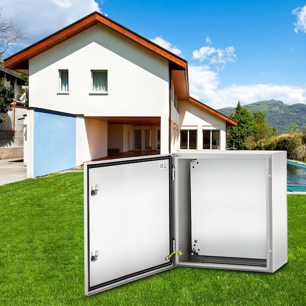 NEMA 4X Metal Electric Enclosure 24 x 24 x 12 in., NEMA Metal Case, IP66 Water & Dust Resistant, Mounting Plate Included