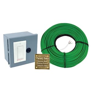 WarmlyYours 126 ft. x 1/4 in. Snow Melting Cable with Wi-Fi Control (Covers 31.2 sq. ft.)