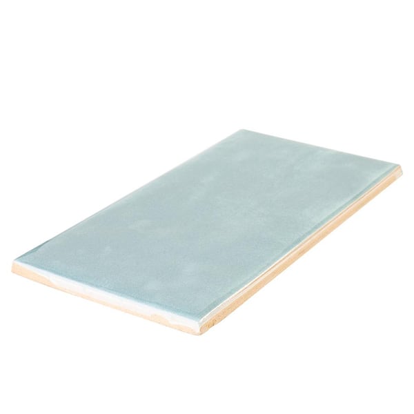 Jeffrey Court Aquamarine Blue 3 in. x 6 in. Glossy Textured Ceramic Wall Tile (10 sq. ft. / Case)
