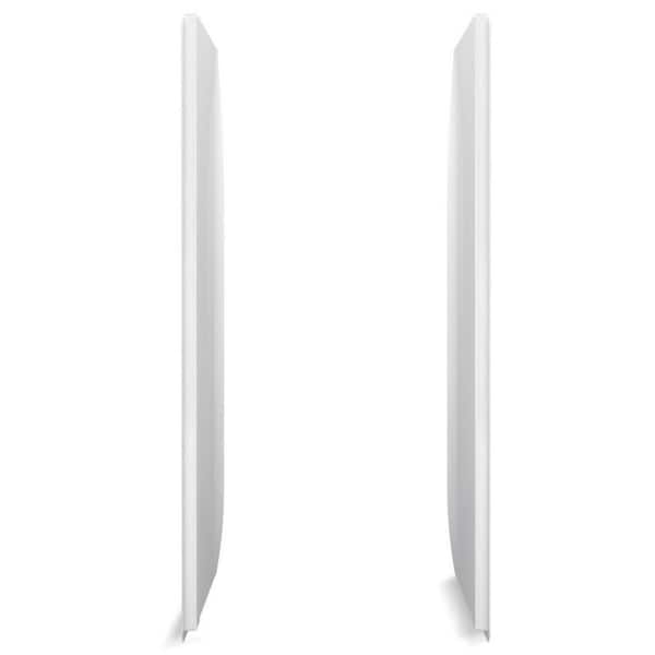 STORE+ 34 in. W x 72 in. H 2-Piece Glue Up Side Shower Wall in White
